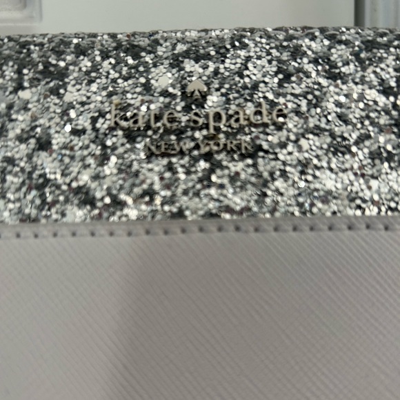 Kate Spade Flash Tote in Grey w silver glitter - Picture 4 of 9